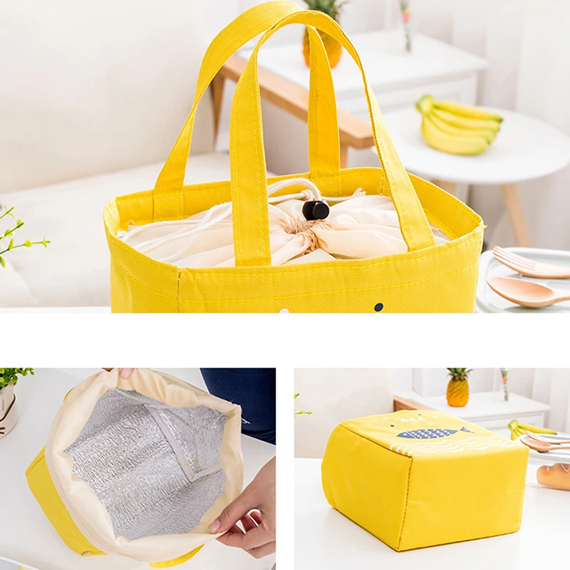 

Female Lunch Food Box Bag Fashion Insulated Thermal Food Picnic Lunch Bags For Women Kids Men Cooler Tote Bag Case