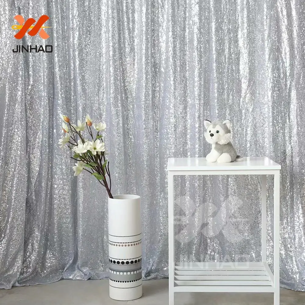 

The Silver Wall Decoration Photograph Sequin Background Sequin Backdrop Fabric