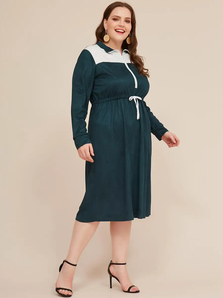 5XL 6XL, осень, женское платье большого размера, повседневное, из кусков, для женщин, зима, плюс размер, s, платье на молнии, для девушек, для офиса, вечерние, облегающее платье