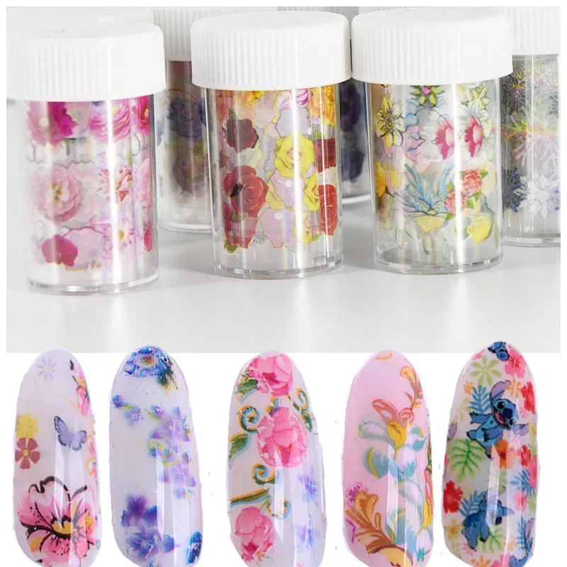 Фольга для дизайна ногтей 8X (профессиональные 8 в рулонах украшения переводная