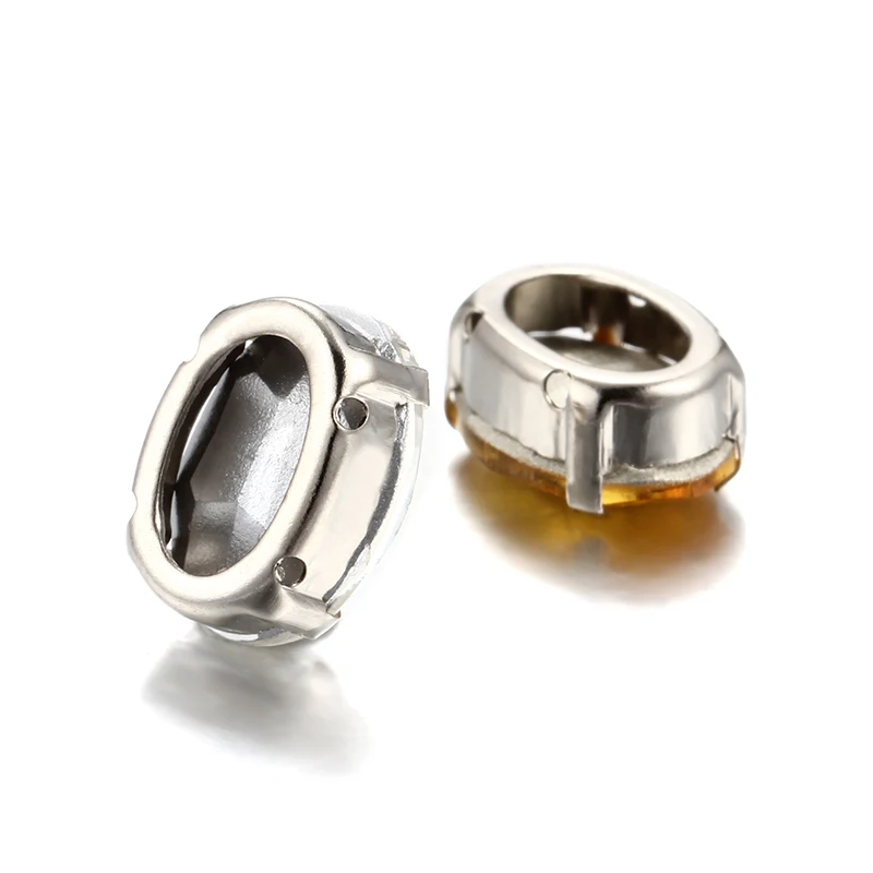 Блестящий светлый топаз 13x18 мм овальные камни для пришивания стразы со стразами