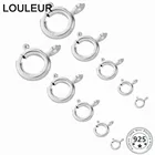 Застежки-крючки для ожерелий, браслетов, ювелирных изделий сделай сам, из стерлингового серебра 925 пробы, 5 шт.лот