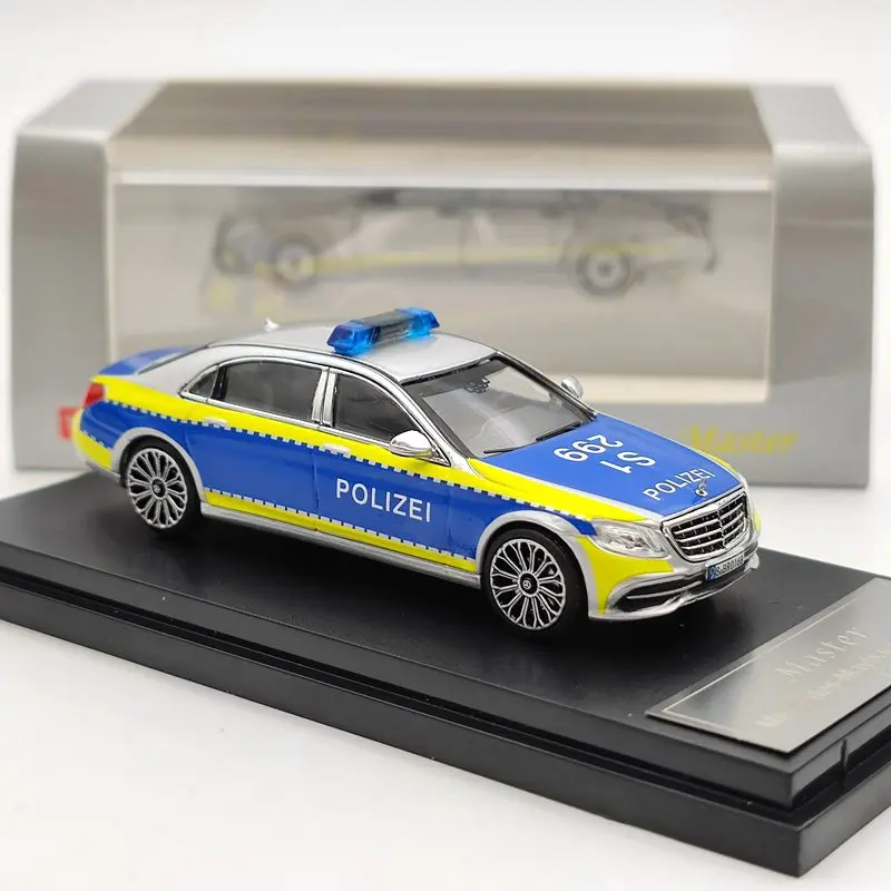 Master 1:64 для Maybach S-Class S600 Polizei литые модели подарки коллекционные игрушечные
