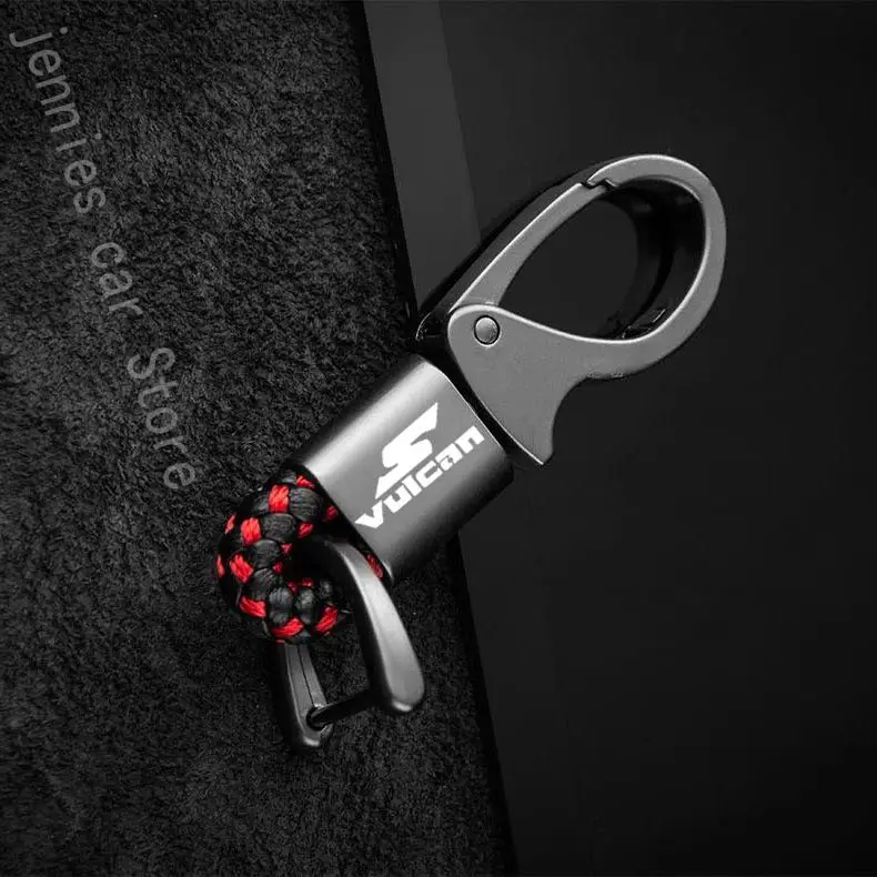 Металлический брелок для ключей с кожаным шнуром вращающийся на заказ kawasaki vulcan s