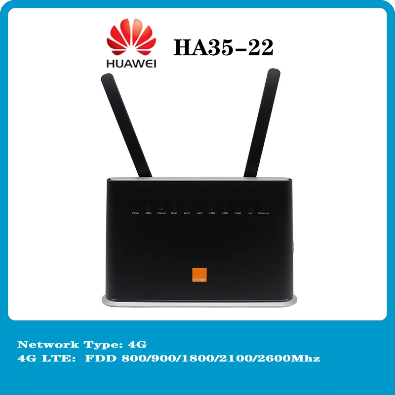 Unlocked Used Huawei Ha35 4G Wireles Router 4G Lte 300Mbps Wfi Router With Antenna Pk B612 B525