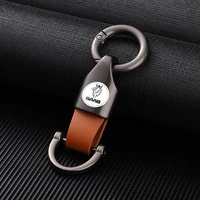 metal leather car keychain suitable for saab 93 95 9 3 9 5 900 9000 keychain car interior car keychain