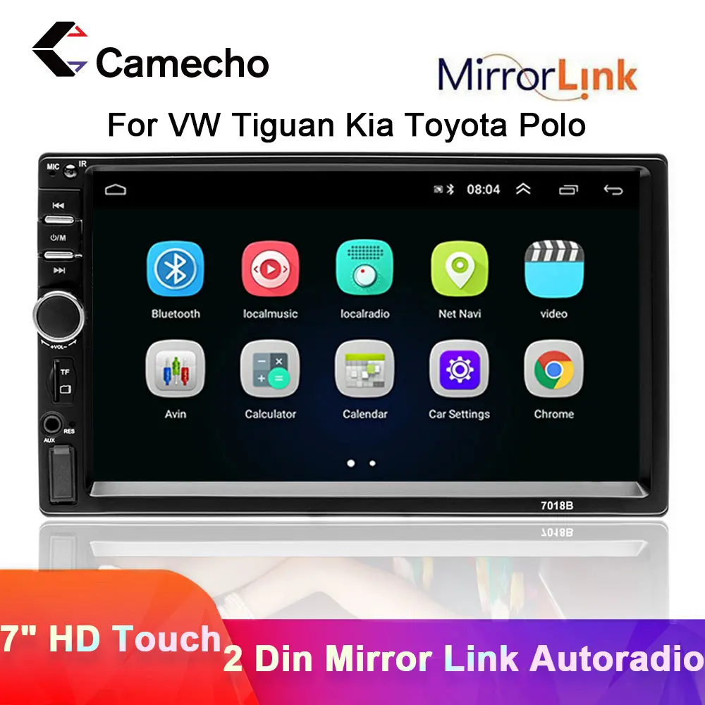 Автомагнитола Camecho мультимедийный плеер с 7 &quotсенсорным HD экраном MP5 Bluetooth USB