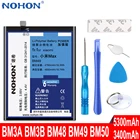 Оригинальный аккумулятор NOHON BM3A BM3B BM48 BM50 для Xiaomi Mi Max 2 MIX 2 2S Note 2 3 мобильный телефон