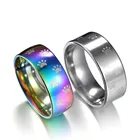 Мужские и женские кольца из нержавеющей стали, 2 цвета