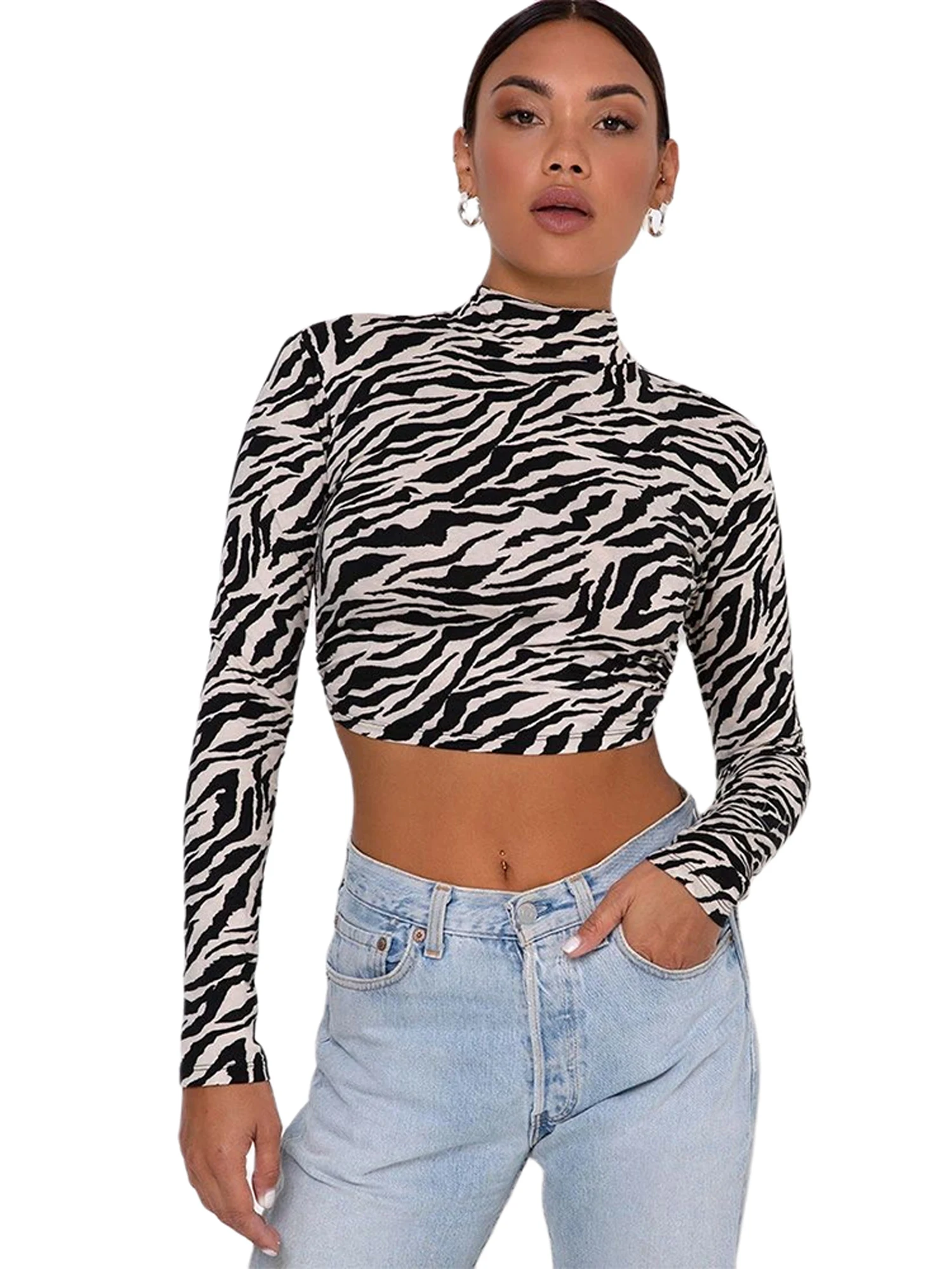 

Женские футболки, сексуальный укороченный топ с открытой спиной, уличный топ с принтом дракона, бандажные Топы с длинным рукавом, футболка н...