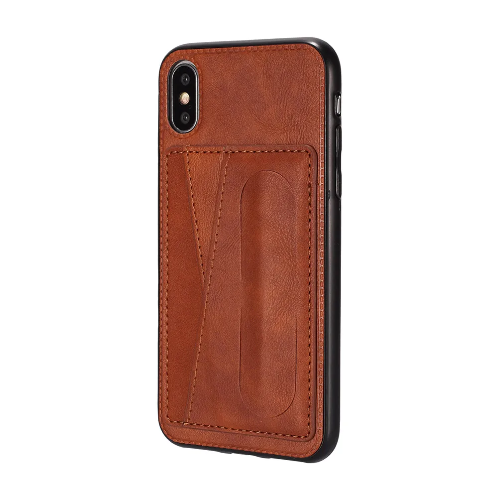 Brown KISSCASE samsung a50 чехол samsung a70 чехолsamsung a50 case samsung a70 case чехол для samsung Galaxy A70 A50 A30 A20 слот для карт PU кожаный чехол-подставка для samsung Note 10 Plus 10 9 S10 S9 - Цвет: Brown