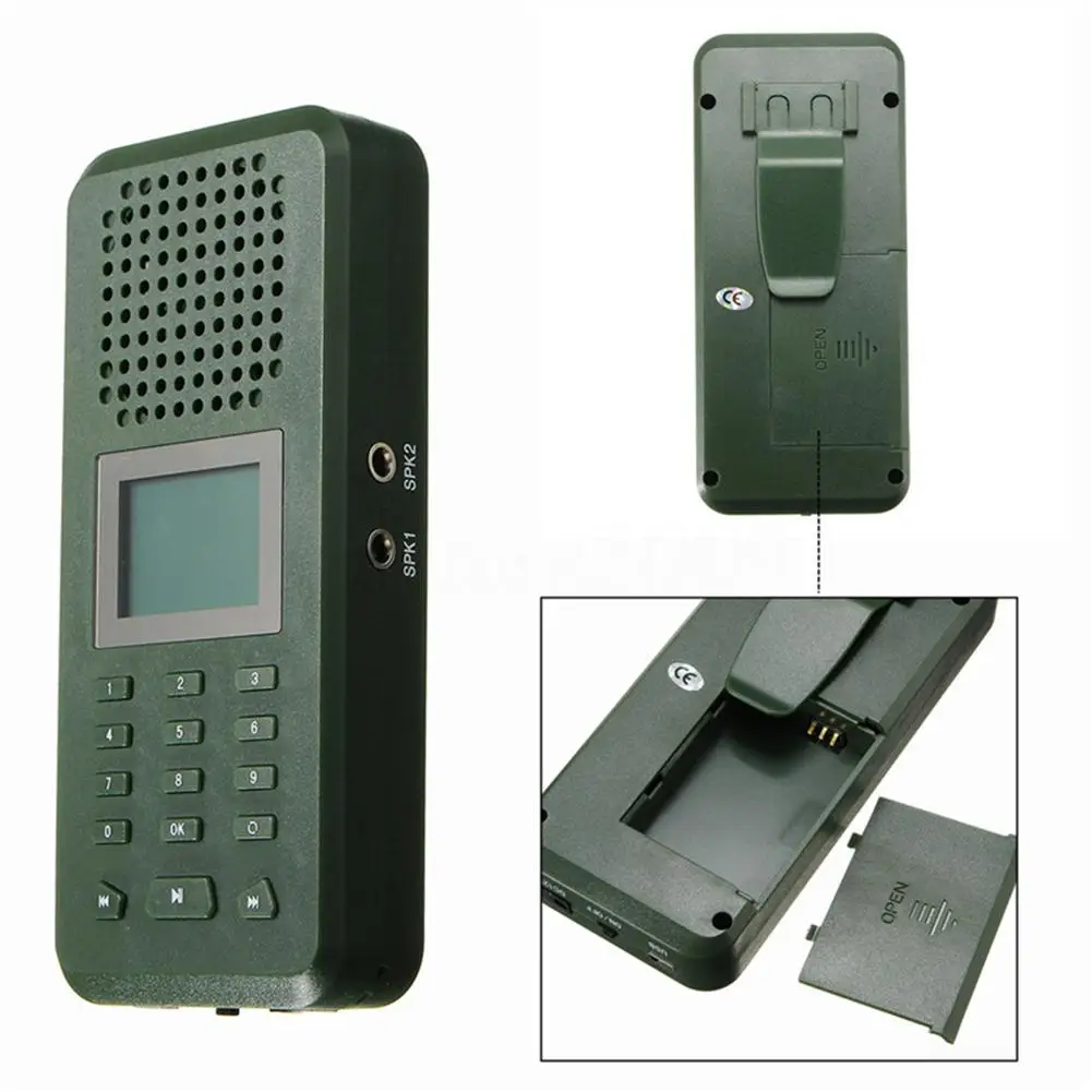 BK1519 охотничий mp3 плеер птичий АОН 20 Вт 126дб Электрический динамик с 150 птичьими