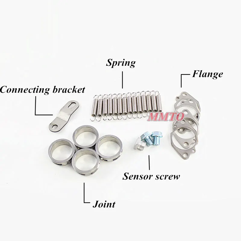 60 мм выхлопной мотоциклетный без шнурков полный глушитель выхлопных газов