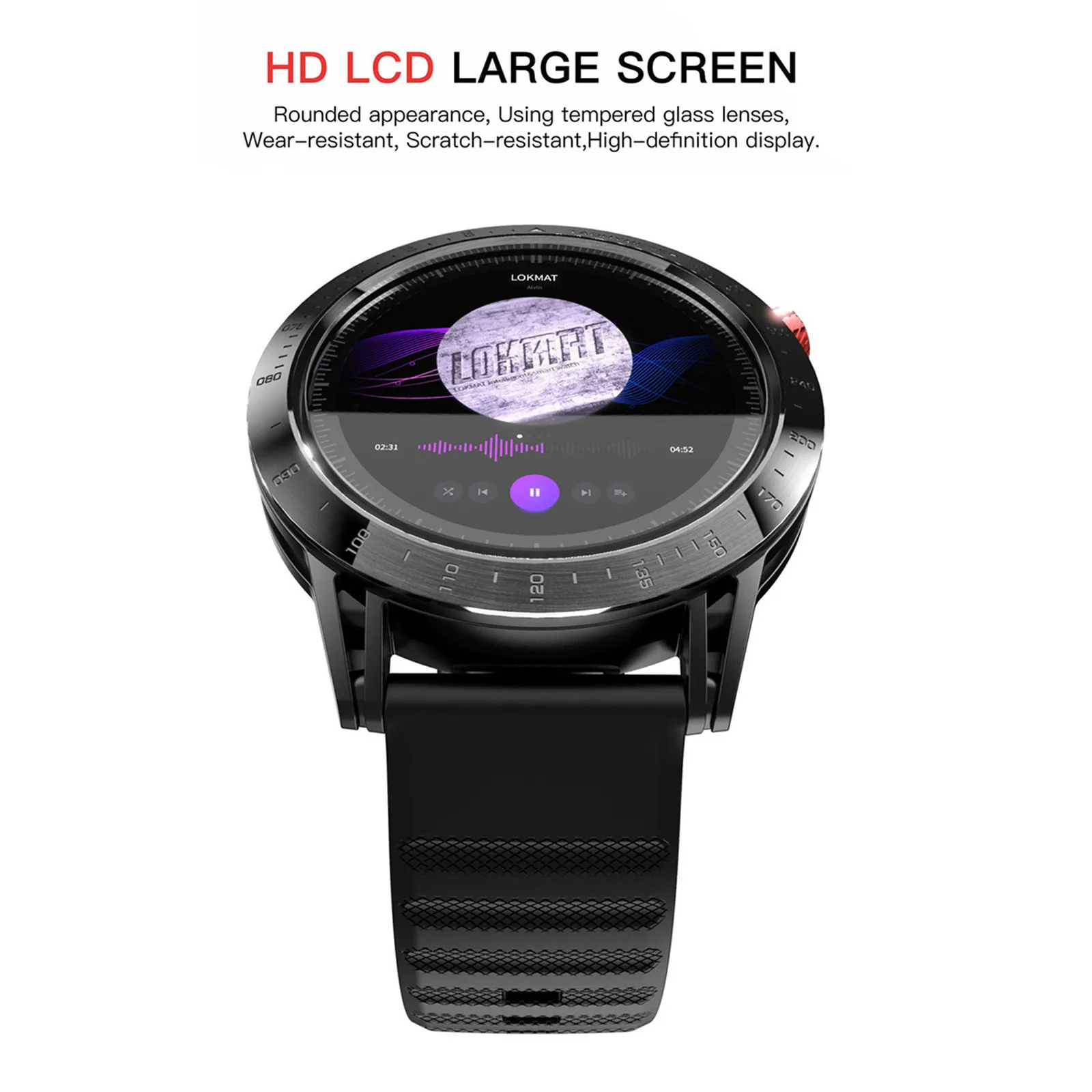 HIPERDEAL(HIPERDEAL) Смарт часы 1 3 дюйма с GPS водонепроницаемым режимом мульти упражнений