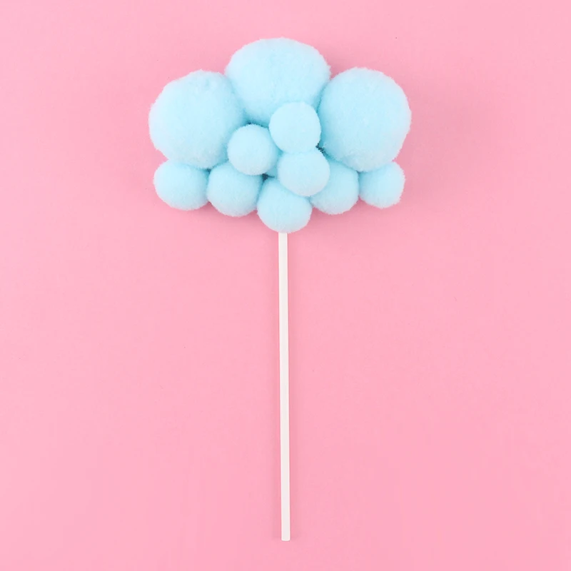 blue cloud 1pcs Cakelove Радуга Единорог торт Топпер облако флажки для торта на день рождения Дети сувениры декорирование тортов капкейк Топпер для свадьбы десерт - Цвет: blue cloud 1pcs