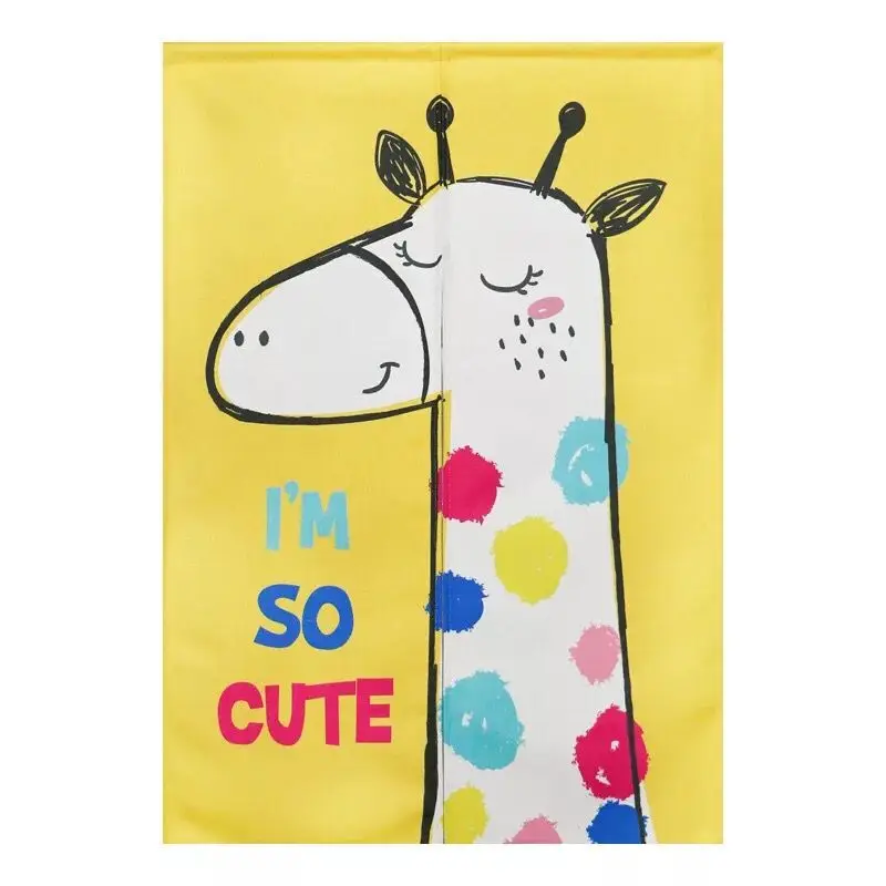 

Cartoon Fabric Curtain Bedroom Door Curtain Kitchen Shelter Curtain Toilet Half Curtain Blackout Curtain For Living Room