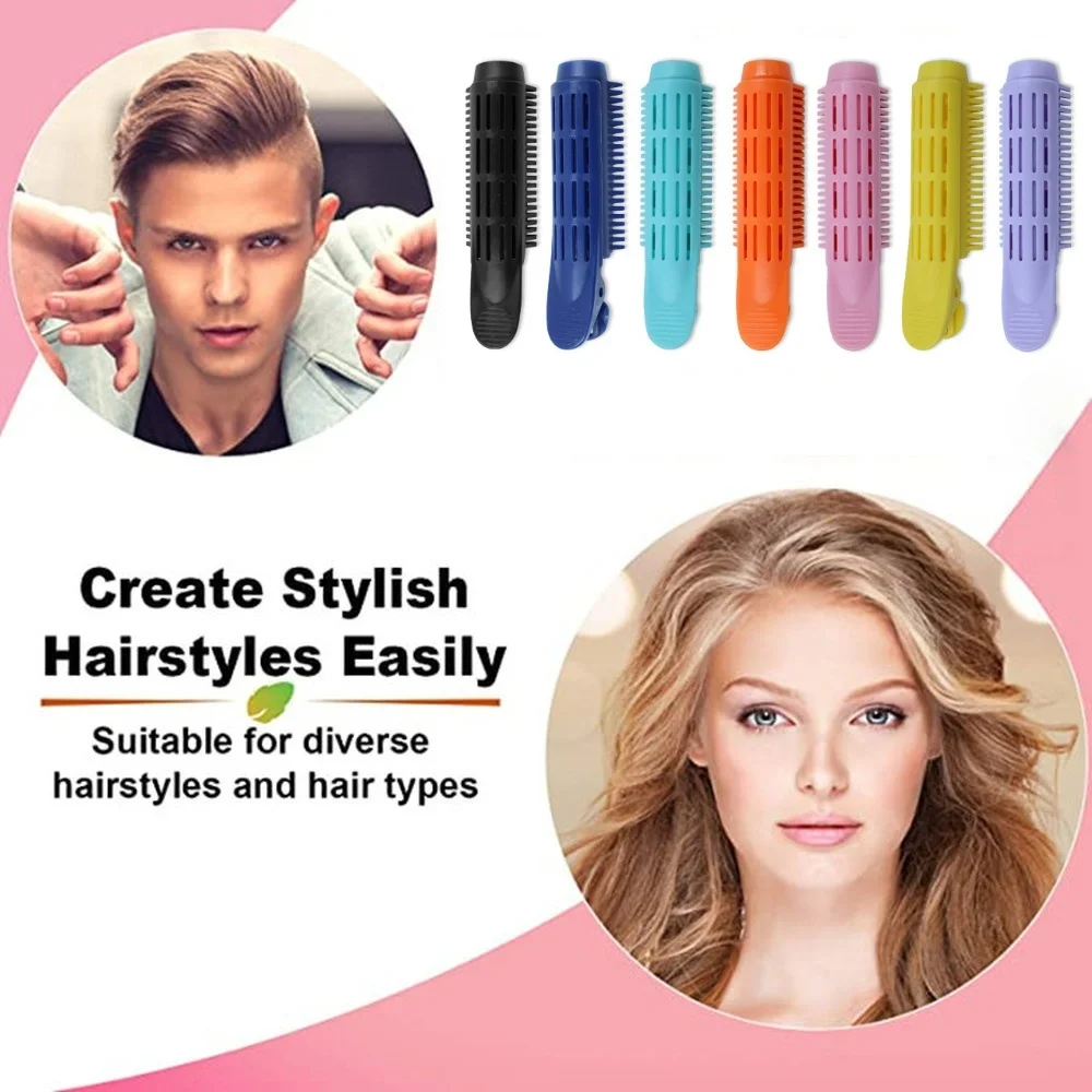 

Hair Curler Clip Plastic Colorful Curling Iron Hair Root Fluffy Hair Roots Rotating Brush Protable Makeup Accessories Tool
