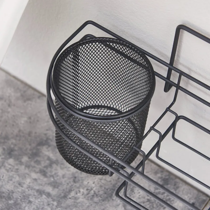 

Bathroom Rack, Toilet Small Toilet Brush Storage Rack, Bathroom Free Perforation Wall Rack