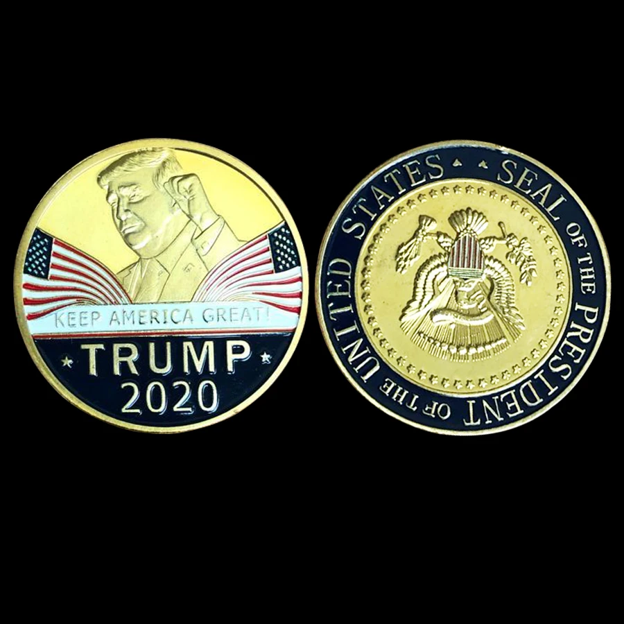 2020 г. президент США памятная монета Дональд Дж. Превосходные коллекционные