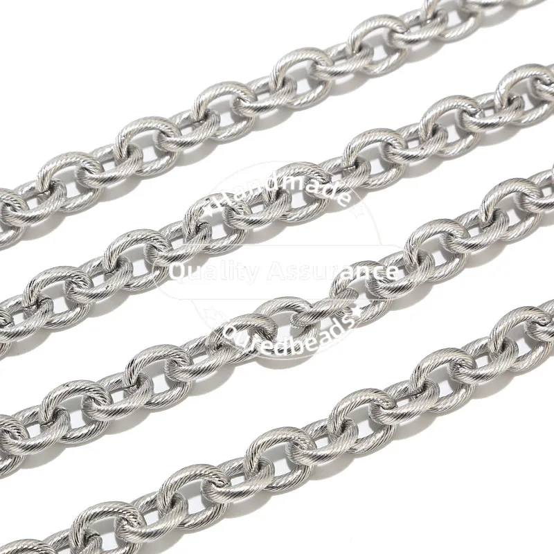 Цепочка Из Нержавеющей Стали для изготовления ювелирных изделий в стиле панк-рок