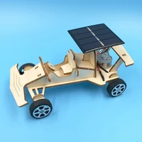 school projects teaching educational equipment wood solar car model kit primary school small production invention assembly toys