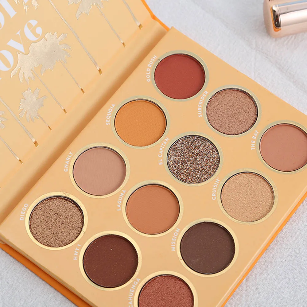 Givenone 12 цветов закат тени для век Палитра Обнаженная мерцающий пигмент