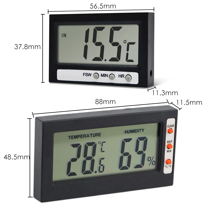 Цифровой термометр для аквариума измеритель температуры воды аквариумов 10 ~ 99% |