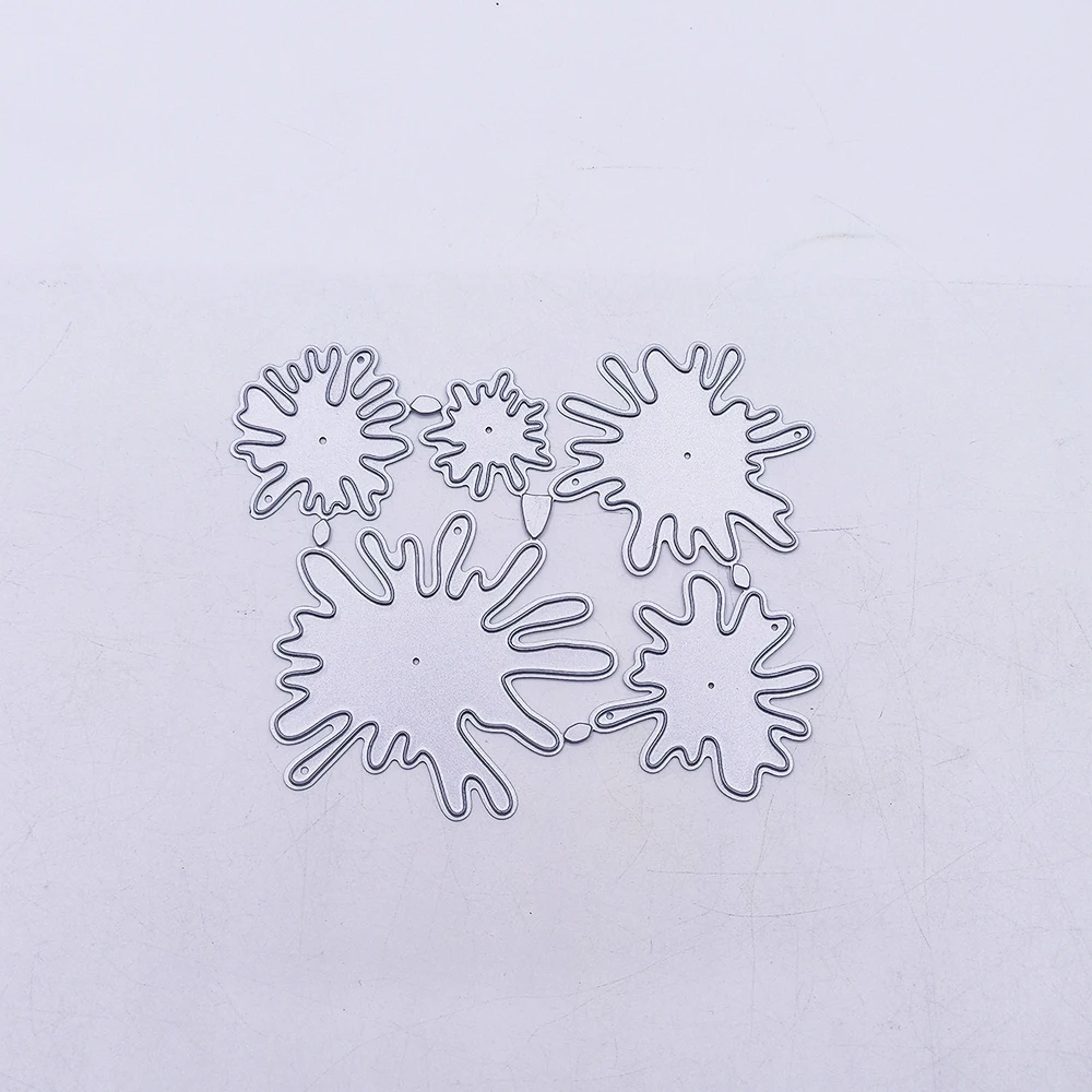 Капля воды цветы металлические плашки трафарет для скрапбукинга бумажная карта