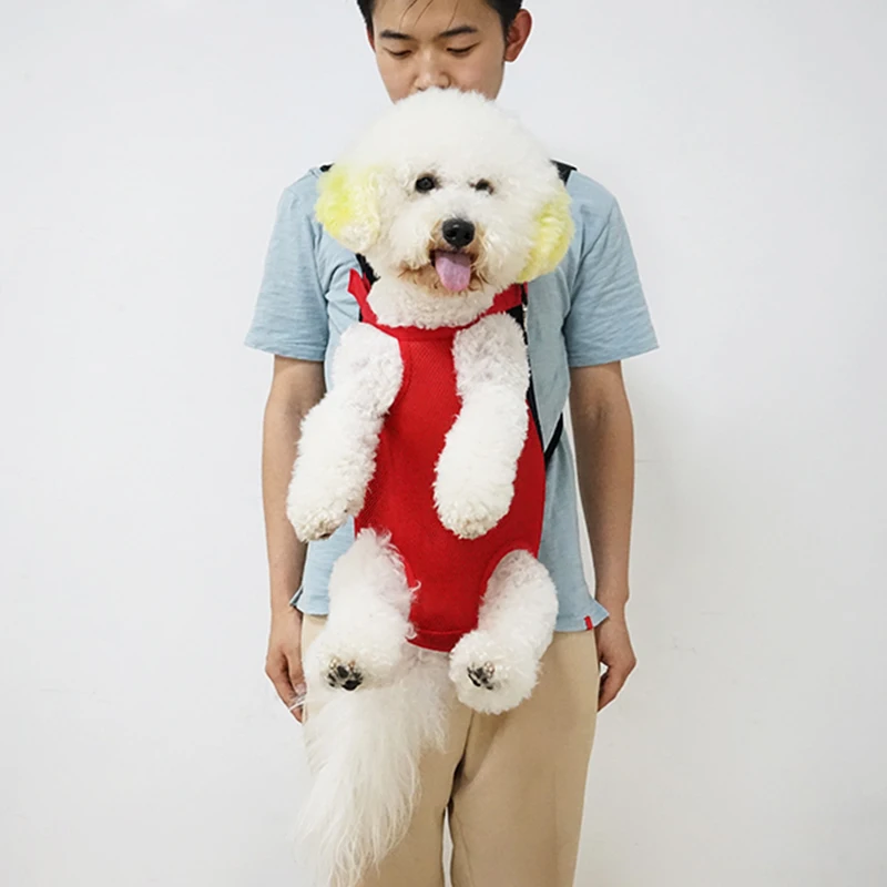 Рюкзак переноска для собак дышащая на грудь спереди чихуахуа йоркширского