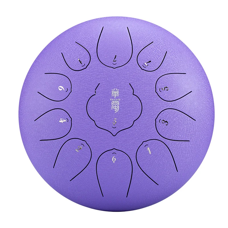 Handpan drum 12 Inch 13 Tone Steel Tongue Drum Hand Pan Drum With Padded Drum Bag And A Pair Of Mallets  huedrum Yoga Meditation enlarge