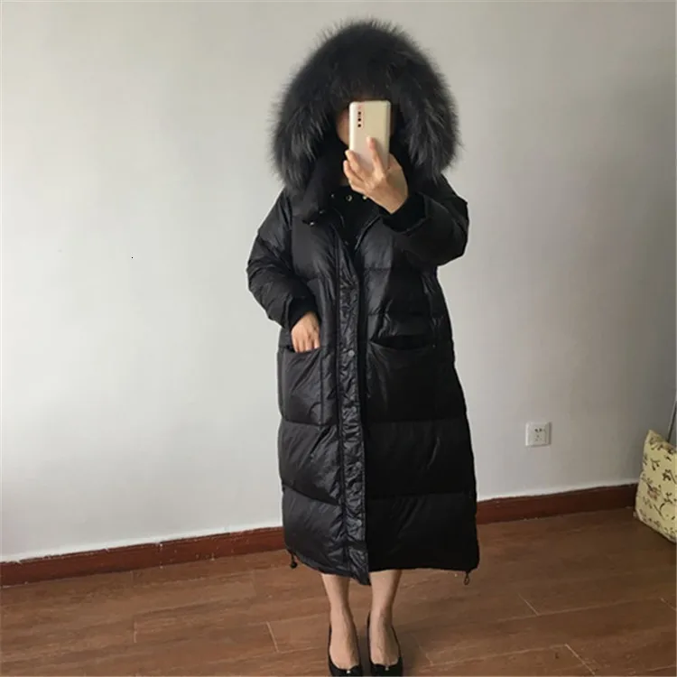 2019 пуховики и парки Женская утолщенная длинная дишащая верхняя одежда большой