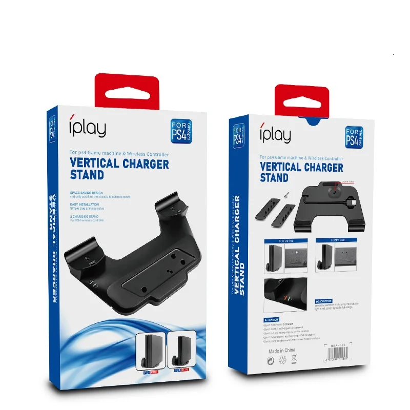 Зарядная док-станция для консоли PS 4 Slim Pro компактная со светодиодным индикатором