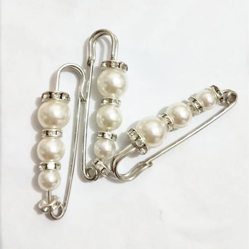 

CB2119 European and American decorative Brooch pearl retro needle silk scarf buckle scarf pin