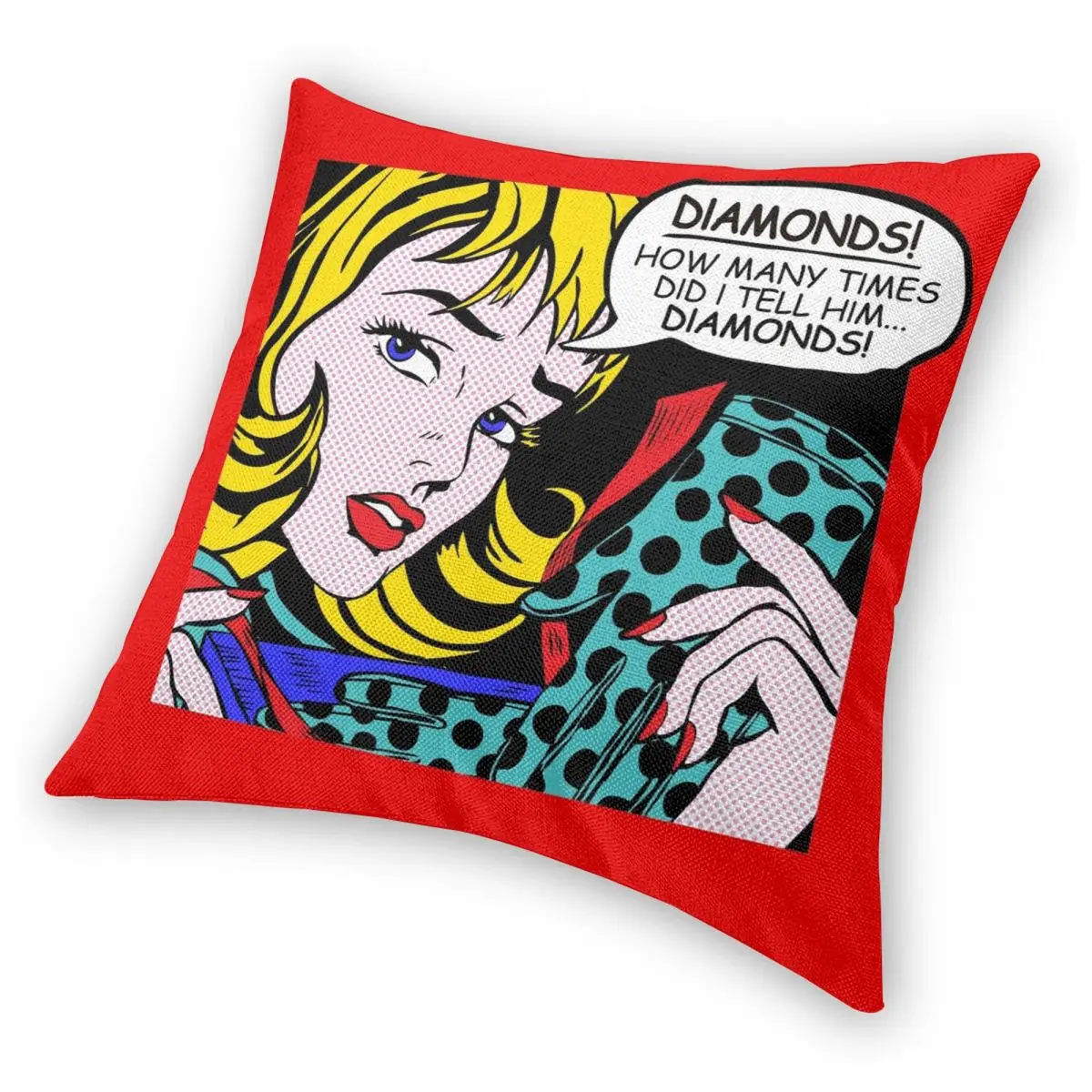 Женская квадратная подушка с перчатками из полиэстера и льна