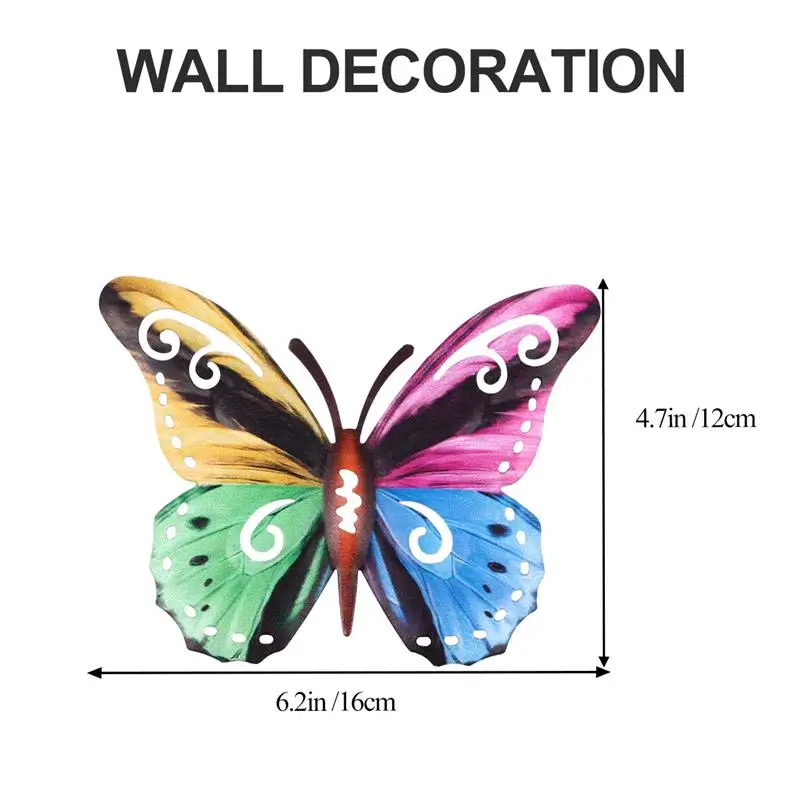 Бабочки искусственное украшение красивый красочный настенный Декор подвесные