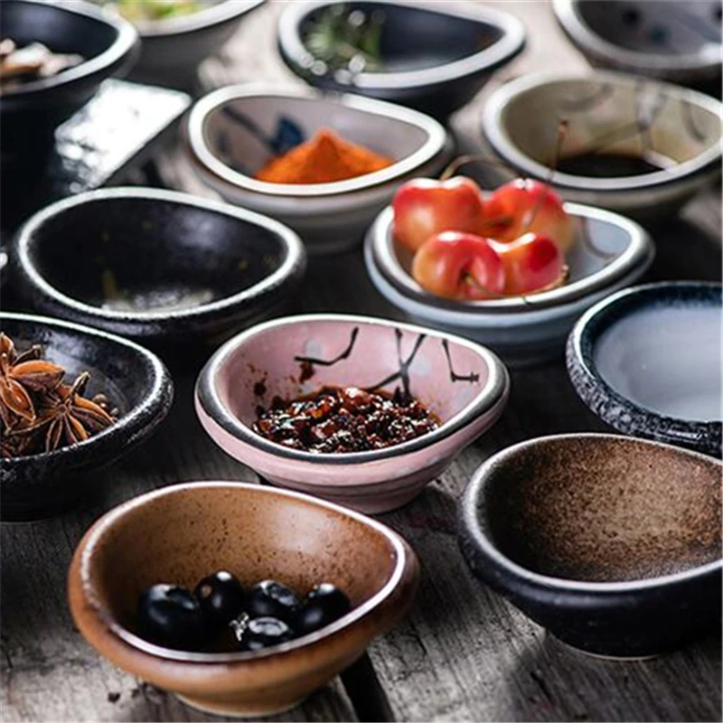 

Ceramic Seasoning Dish Japanese Sushi Snack Dish Dishes Soy Sauce Dish Gravy Vinegar Jam Dishes Kitchen Small Plate Tableware