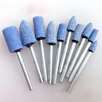 10pcs polishing head wheel tool grinding accessories for dremel rotary tools shaft mounted ceramic grinding stone head for grind