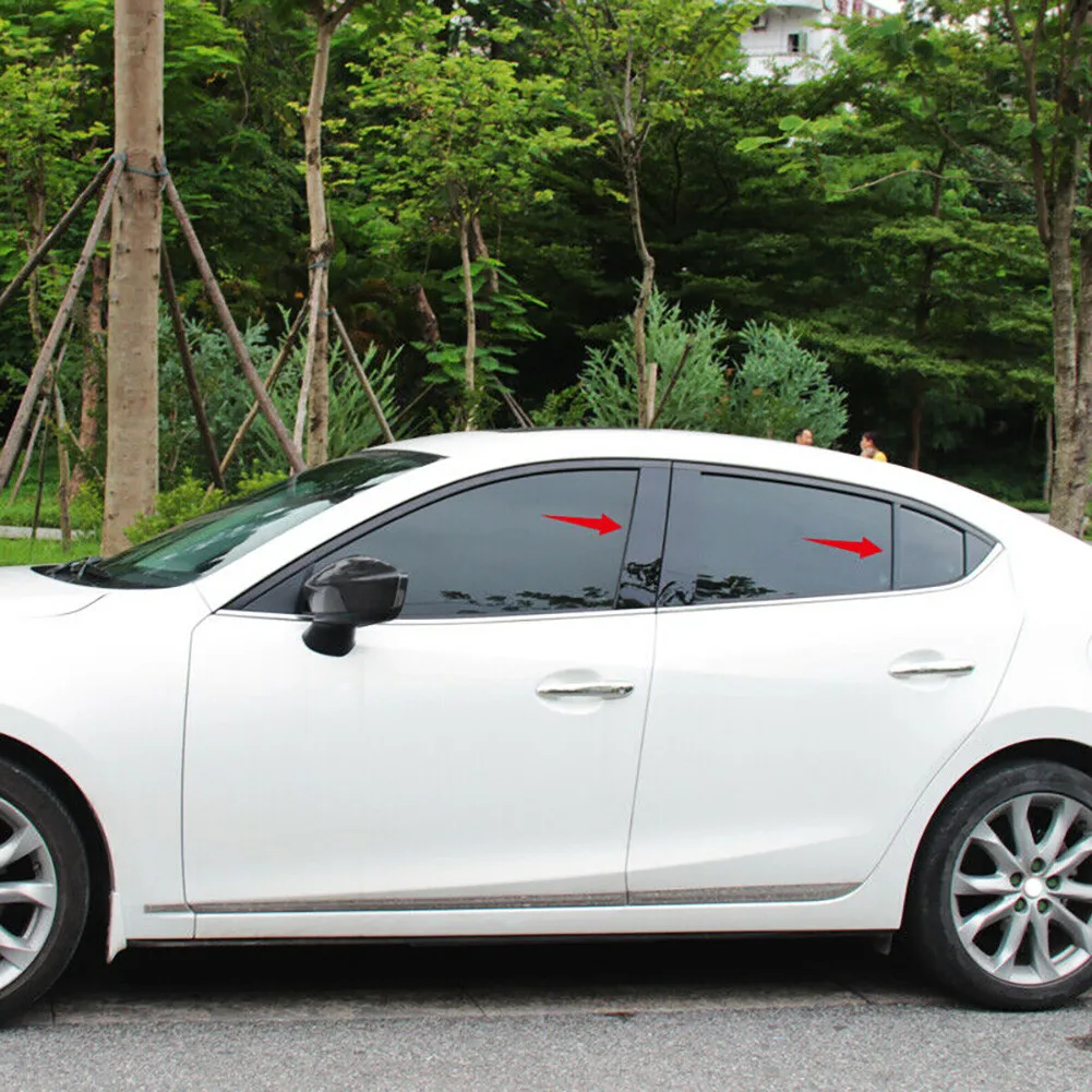 

Fit For Mazda3 Axela M3 2014-2018 Mirror Effect Center Pillar Cover Trim Decorative Stickers
