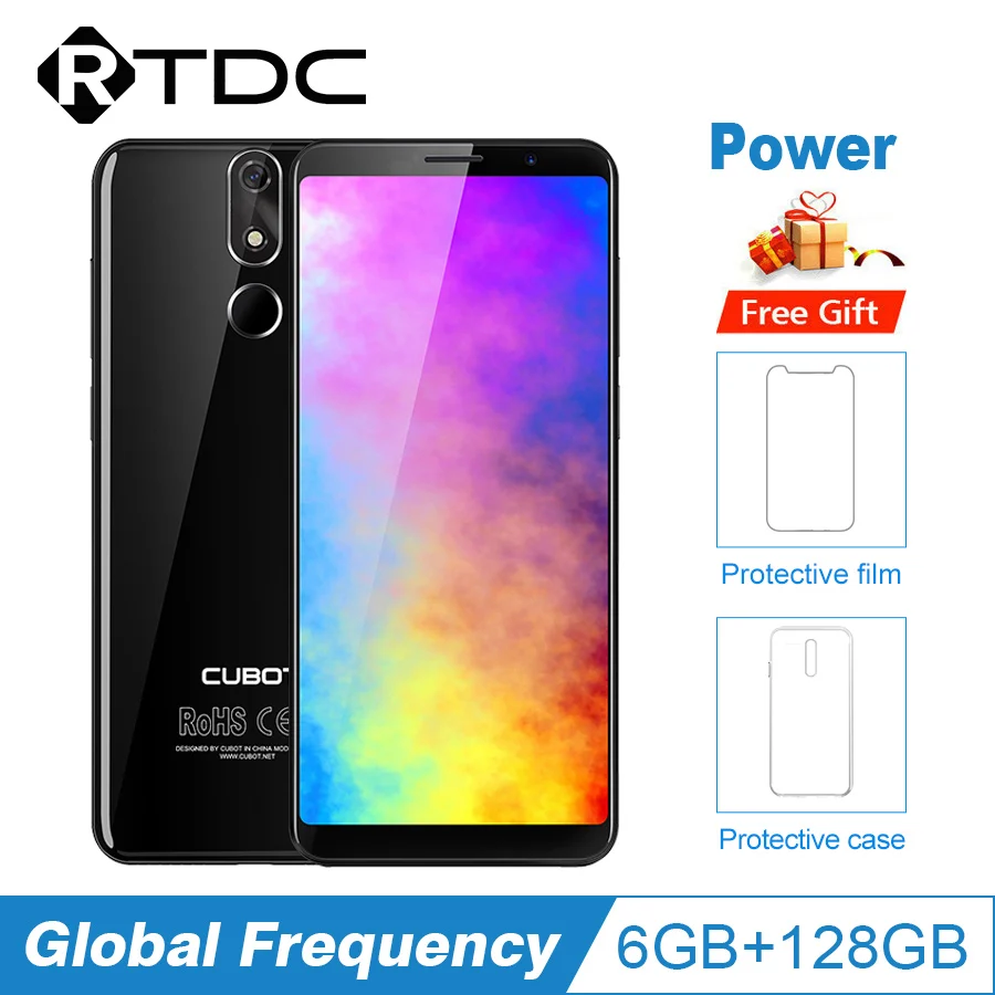 Cubot Power смартфон с 5 99 дюймовым дисплеем восьмиядерным процессором MT6763T ОЗУ 6 ГБ ПЗУ