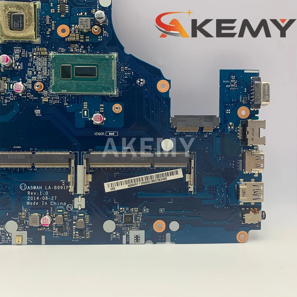 akemy a5wah la b991p nbmlc11007 nb mlc11 007 laptop motherboard for acer aspire e5 571 geforce gt840m i5 5200u main board free global shipping