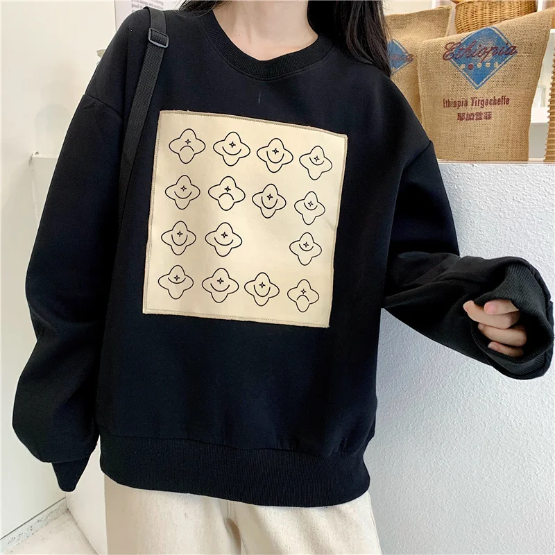 Шикарный свитер в гонконгском стиле женский свободный утепленный пуловер с