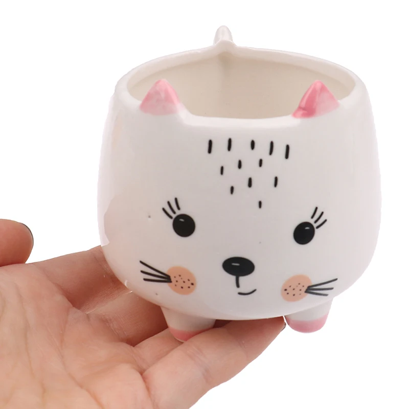 

Милая животные цветочный горшок керамическая ваза плантатор настольное украшение домашний декор садовый горшок для суккулентов горшок дл...