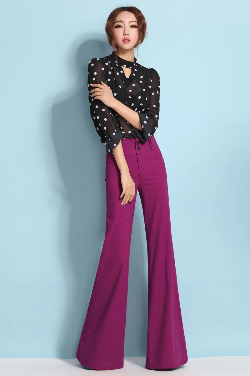 Весна 2020 новые красные льняные широкие брюки с подвеской женские драпированные