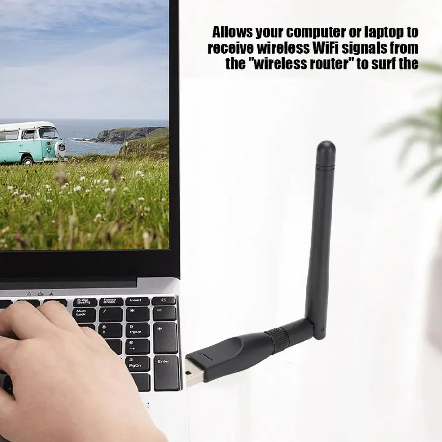 USB беспроводной адаптер Сетевая карта антенна Высокая чувствительность Wifi