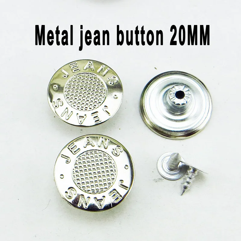 

30PCS 20MM Red Dot Metal Jeans Button Fits Round Trousers Buttons Decorative Clothes Accessory JMB-380