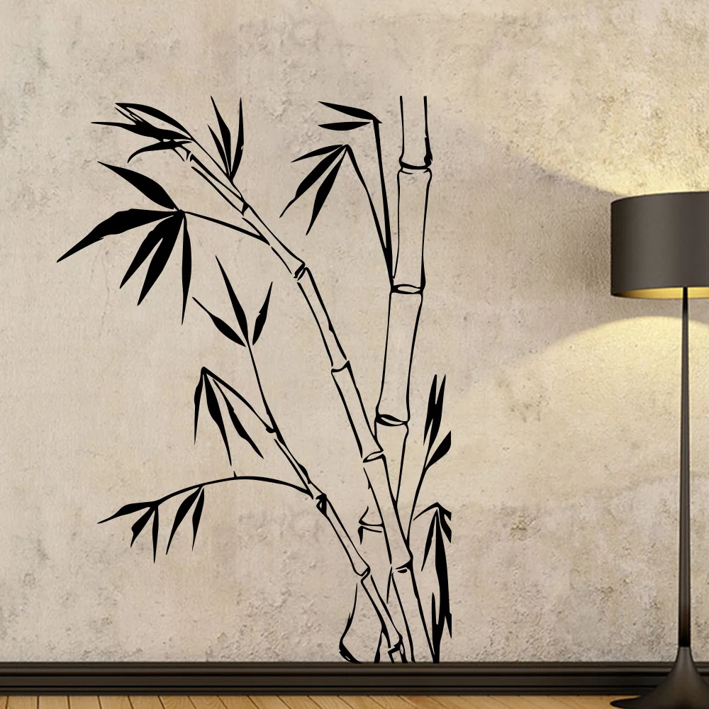 Классические Bamboo Huls Veg для гостиной Виниловые наклейки украшения