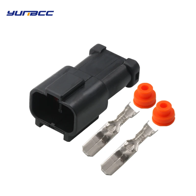 

2Sets 2Pin 6.3MM Car Radiator Assembly Plug Excavator Pressure Switch Auto Speed Water Temperature Male Connector 7222-6423-30