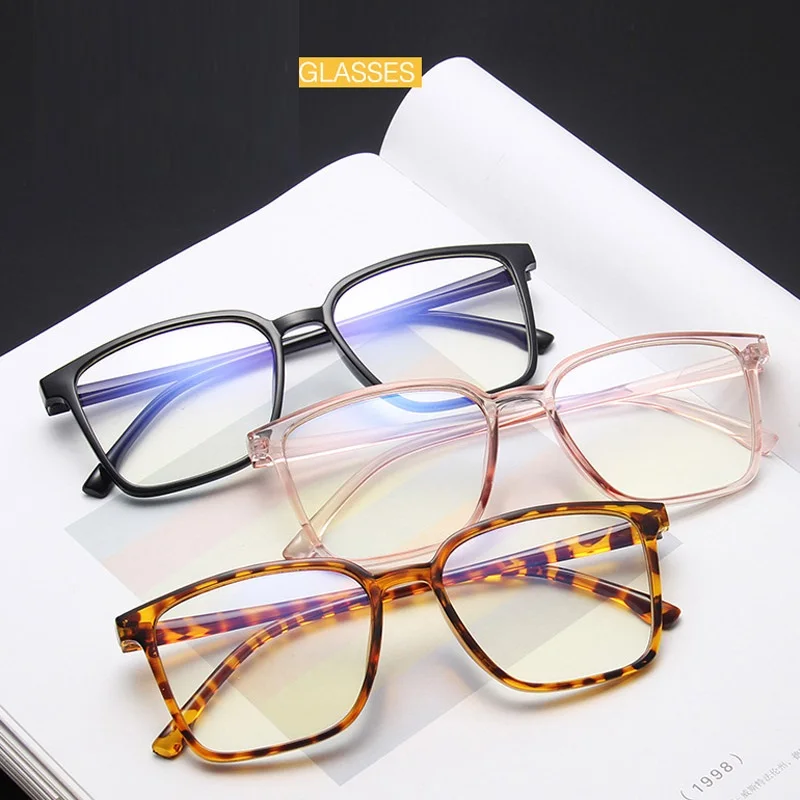 Сексуальная леопардовая оправа для очков квадратная прозрачные линзы при