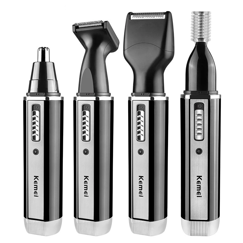 4in1 Electric Ear Nose Trimmer USB Men's Shaver Rechargeable Hair Removal Eyebrow Trimer Safe Lasting Face Care Tool Kit