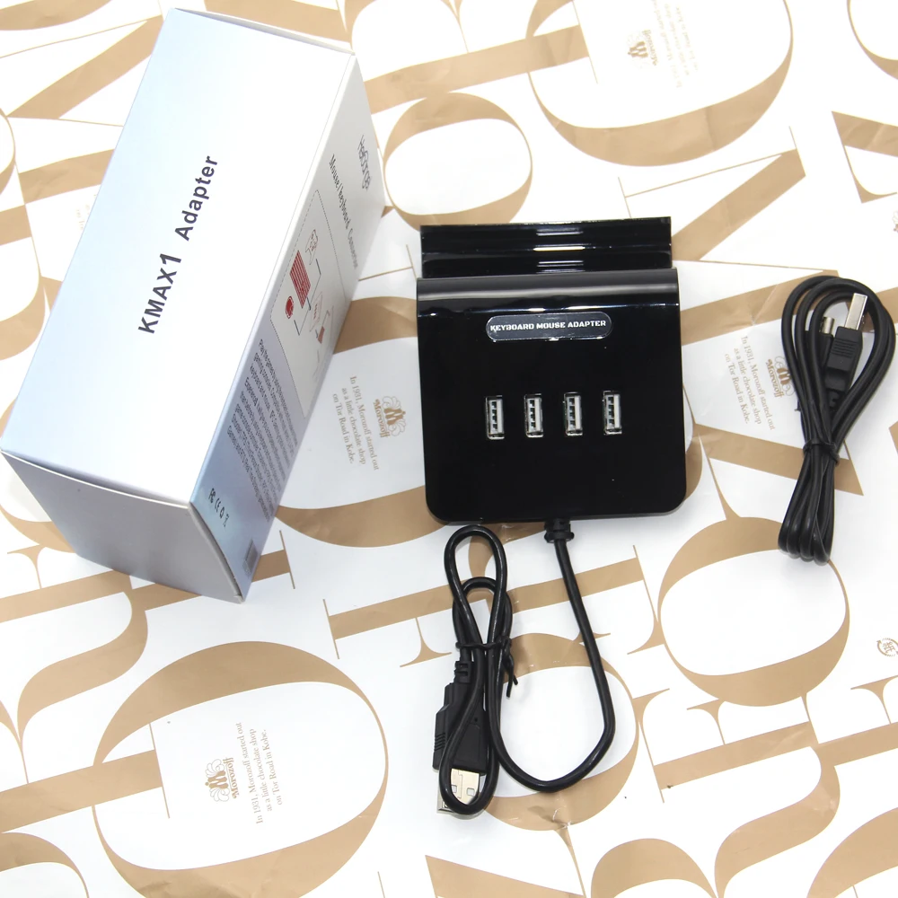 Адаптер для клавиатуры/мыши KMAX1 геймпада 4USB конвертер PS3 PS4 SWITCH XBOX ONE | Электроника